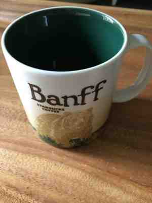 Starbucks Banff City 2012 Global Icon Series 16oz Coffee Mug Collectors Series