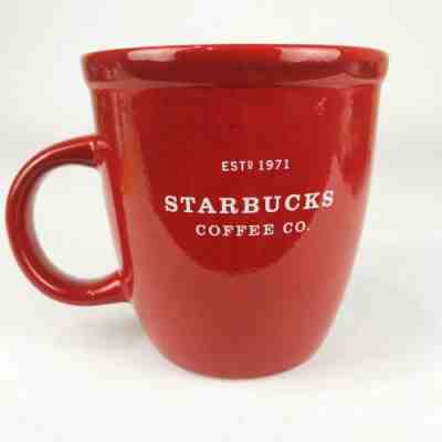 2001 Starbucks Barista Coffee Tea 18 oz Mug Cup Red White Letters Est 1971  - Sold on eBay Nov, 10th 2019 for $23.95