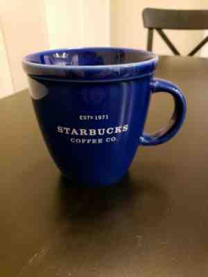 2001 Cobalt Blue Starbucks Coffee Co Est 1971 Abbey Barista Mug 16oz - Sold on eBay Nov, 10th 2019 for $19.69
