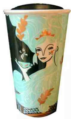 Starbucks Ceramic 2018 Tumbler Siren Mermaid Rose Gold Black Seafoam 12 Oz NEW - Sold on eBay Nov, 9th 2019 for $41.00