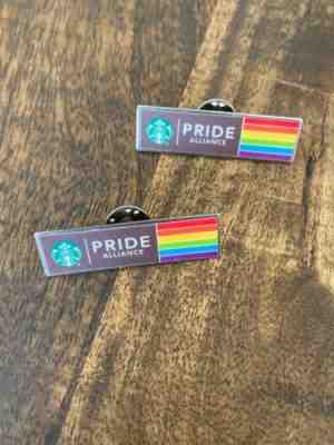 2 Starbucks 2018 Pride Alliance Partner Exclusive Pins - Sold on eBay Nov, 9th 2019 for $17.99