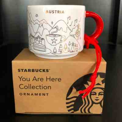 Starbucks AUSTRIA YOU ARE HERE collection Christmas Holiday ornament   - Sold on eBay Nov, 9th 2019 for $24.95