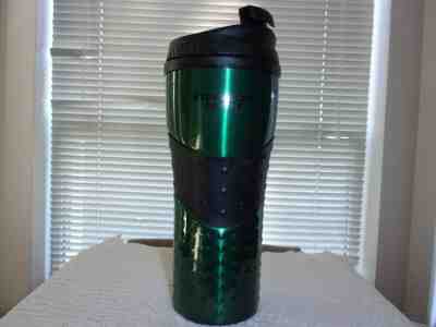 Starbucks Coffee GREEN Stainless with Black grip Travel Tumbler 16 Oz 2006 - Sold on eBay Nov, 9th 2019 for $16.99