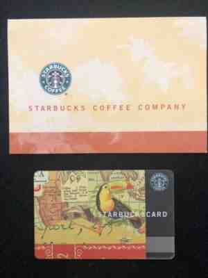 Starbucks 2002 RARE Uncirculated Toucan USA Card with Unique sleeve!See Picture! - Sold on eBay Nov, 9th 2019 for $50.00