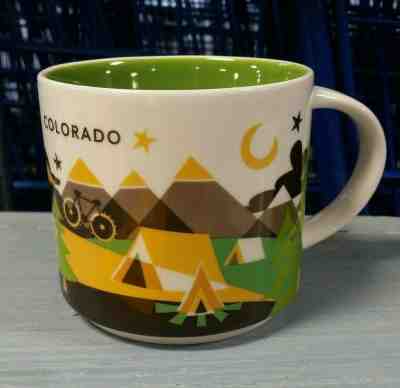 You Are Here Starbucks Coffee YAH Mug 2013 COLORADO Cup 14oz NEW unboxed - Sold on eBay Nov, 9th 2019 for $18.74