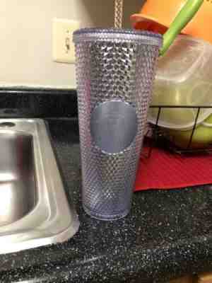 Starbucks 2019 PLATINUM Studded 24oz Venti Holiday Tumbler. Two (2) available. - Sold on eBay Nov, 9th 2019 for $26.00