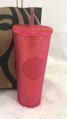 Starbucks 2019 Rose Gold Pink Radiant Sparkling Jeweled Jewel Venti 24oz Tumbler - Sold on eBay Nov, 9th 2019 for $40.00