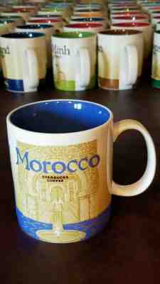 rare mugs Starbucks 2011 MOROCCO Global City Icon Collector Series 16 oz w/SKU