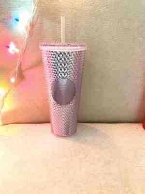 NEW Winter Holiday Starbucks #2019 #24oz Bling Platinum Studded Cold Cup Tumbler - Sold on eBay Nov, 9th 2019 for $49.99