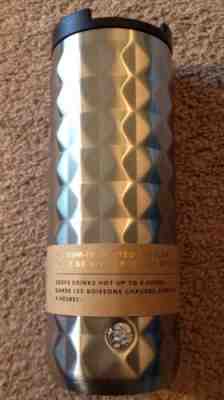 Starbucks Vacuum insulated Silver Studded Stainless Steel Tumbler 16 oz Hot&Cold - Sold on eBay Nov, 9th 2019 for $25.00