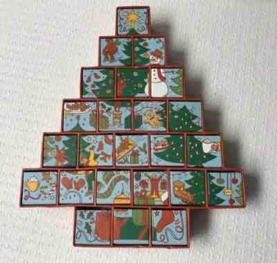 2005 Starbucks Christmas Tree Advent Calendar Reversible Gift Drawers Empty - Sold on eBay Nov, 9th 2019 for $24.95