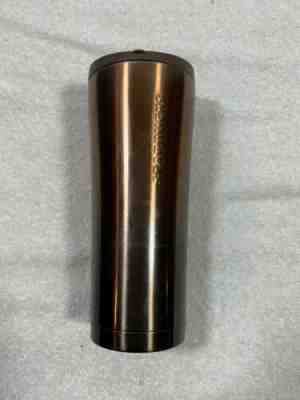 Starbucks 2011 Metallic Bronze Stainless Steel Travel Tumbler 16 oz with Lid - Sold on eBay Nov, 9th 2019 for $23.00