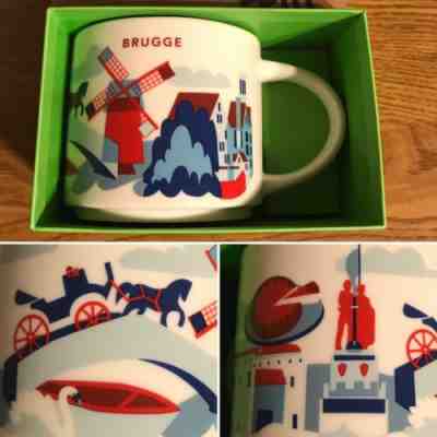 NIB Starbucks YAH Coffee Cup Brugge Belgium You Are Here Mug  - Sold on eBay Nov, 9th 2019 for $43.99