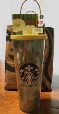 STARBUCKS ARIZONA Green Cactus Print COLD CUP Acrylic Tumbler Venti 24oz *NEW* - Sold on eBay Nov, 9th 2019 for $29.60
