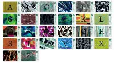 New 2017 #186~#211 Starbucks Taiwan Alphabet Letter 26 cards Set w/o case Mint - Sold on eBay Nov, 9th 2019 for $43.50