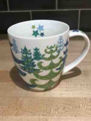 STARBUCKS Holiday 2006 Coffee Cup MUG 17 oz. CHRISTMAS TREES Blue Green - Sold on eBay Nov, 9th 2019 for $15.19