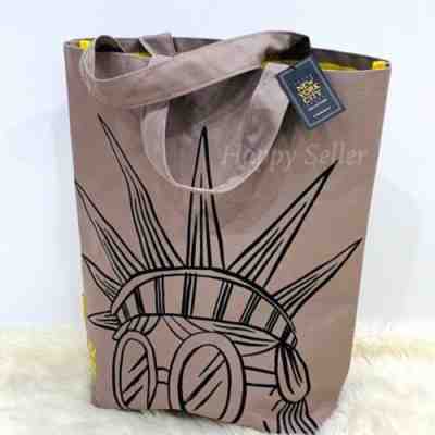 STARBUCKS Tote Bag NYC Collection New York City Statue Liberty Canvas RARE! NEW - Sold on eBay Nov, 9th 2019 for $49.00