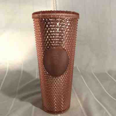 Starbucks Pink Spike Tumbler Iridescent Hologram Rainbow 2019 24oz Cup Rose Gold - Sold on eBay Nov, 9th 2019 for $49.00