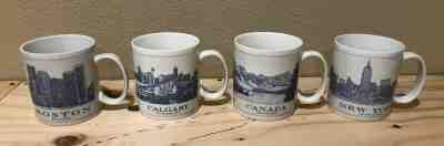 Starbucks Architecture Series Mug Lot of 4 Canada, Calgary, Boston, New York - Sold on eBay Nov, 9th 2019 for $28.00