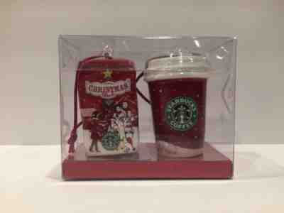 Starbucks Christmas mini Ornaments 2007 ~ cup and bag of coffee Christmas blend - Sold on eBay Nov, 9th 2019 for $17.99