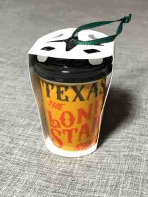 Starbucks Christmas Ornament TEXAS Tejas Mini Coffee Cup Lone Star NEW 2017 - Sold on eBay Nov, 9th 2019 for $19.00