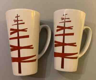 Lot Of 2 Starbucks Red Christmas Tree Tall Mug 2012 - Sold on eBay Nov, 9th 2019 for $15.99