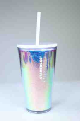Starbuck Tumbler Unicorn Iridescent Lavender 2019 Holiday Winter Cold Cup 16oz - Sold on eBay Nov, 9th 2019 for $30.00