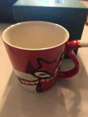 STARBUCKS CHRISTMAS HOLIDAY 2016 RED FOX TAIL HANDLE COFFEE MUG 12oz NEW NIB - Sold on eBay Nov, 9th 2019 for $25.00