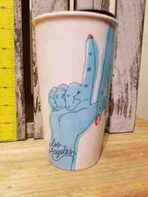 New Starbucks Los Angeles Ceramic Double Wall Tumbler Mug 2017 City collection - Sold on eBay Nov, 9th 2019 for $29.99