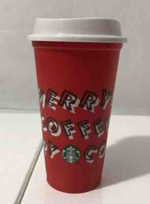 Starbucks Holiday 2019 Reusable Red Cup Merry Coffee Sold Out Everywhere  - Sold on eBay Nov, 9th 2019 for $20.00
