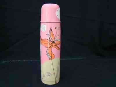 STARBUCKS 2006 INSULATED STAINLESS 17OZ THERMOS Designed by PYLONES Pink EUC - Sold on eBay Nov, 9th 2019 for $15.99