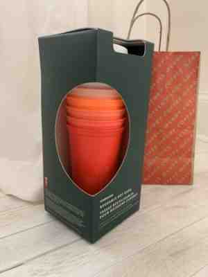 NEW STARBUCKS 2019 Reusable Hot Cups Set (Red, Pink) WINTER HOLIDAY 16 oz - Sold on eBay Nov, 9th 2019 for $22.99
