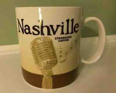 STARBUCKS NASHVILLE TENNESSEE MUG (Global City Icon discontinued) 2012 - Sold on eBay Nov, 9th 2019 for $19.95