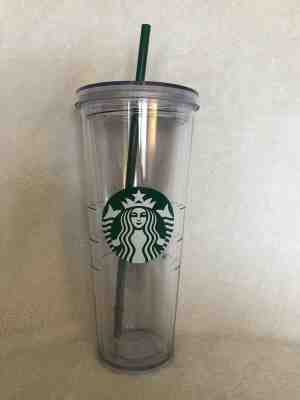 Starbucks Venti Clear Double Wall Acrylic Cold Cup Tumbler 24 oz - Sold on eBay Nov, 9th 2019 for $18.99