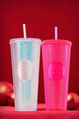 Holiday Starbucks 2019 Venti Bling PLATINUM SILVER Studded Cup Tumbler - Sold on eBay Nov, 9th 2019 for $34.99