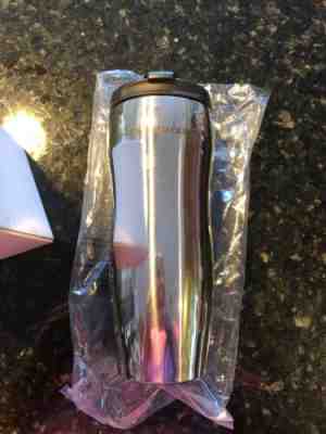 STARBUCKS TUMBLER LUCY Silver STAINLESS STEEL,12 OZ/355 ML Brand New Never Used