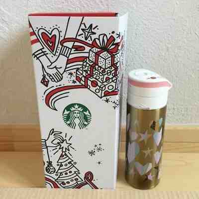Starbucks Japan Holiday 2017 One Touch Stainless Bottle Heart Japan Limited  - Sold on eBay Nov, 9th 2019 for $80.00