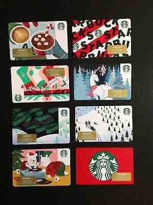 ???????? 2019 STARBUCKS CHRISTMAS " I " MARKER GIFT CARD -- ( 8 PCS. ) - NEW - Sold on eBay Nov, 9th 2019 for $18.99