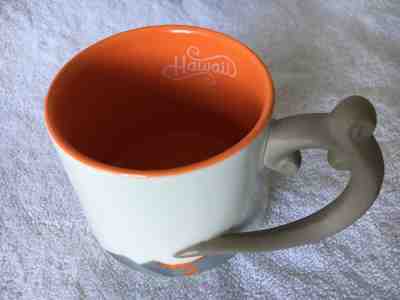 STARBUCKS 2014 RARE HAWAII VOLCANO MUG GREAT SWIRL LAVA HANDLE ORANGE INSIDE EUC - Sold on eBay Nov, 9th 2019 for $19.95