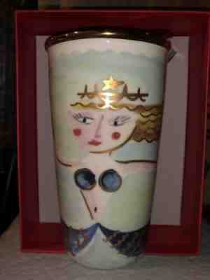 Starbucks Double Wall Ceramic Tumbler 2014 Dot Collection - Sold on eBay Nov, 9th 2019 for $30.00