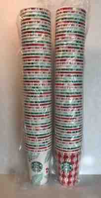 100 NEW Starbucks Holiday Logo Disposable Paper Cups Christmas - Sold on eBay Nov, 9th 2019 for $30.00