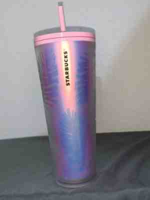 New Starbucks 2019 Holiday Holographic Iridescent Pine Cone Winter Tumbler 24 Oz - Sold on eBay Nov, 9th 2019 for $30.00