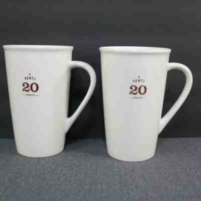 Set of 2 Starbucks Venti 20 Ounce Tall Latte Coffee Cups Mugs 2010 - Sold on eBay Nov, 9th 2019 for $26.66