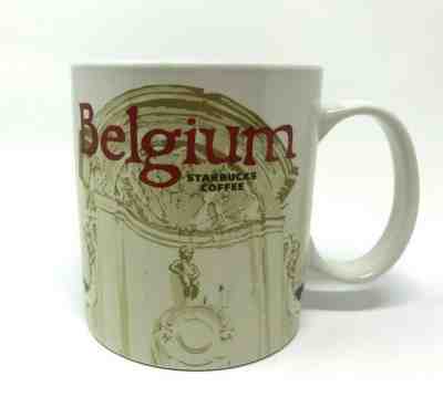 Starbucks Belgium Mug Global Icon 2016 Brown Maroon Red Belgie Belgique 16 Oz  - Sold on eBay Nov, 9th 2019 for $29.99