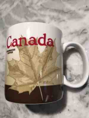 Starbucks CANADA 16 oz Global Icon Series Coffee Mug Maple Leaf Canadian Rockies - Sold on eBay Nov, 8th 2019 for $24.99