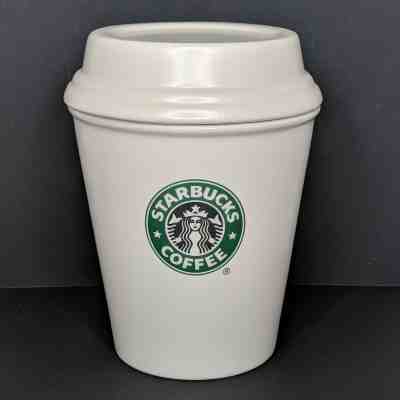 Bed Bath Beyond STARBUCKS CANISTER Ceramic To Go Cup Cookie Jar 2010 Airtight - Sold on eBay Nov, 8th 2019 for $27.59