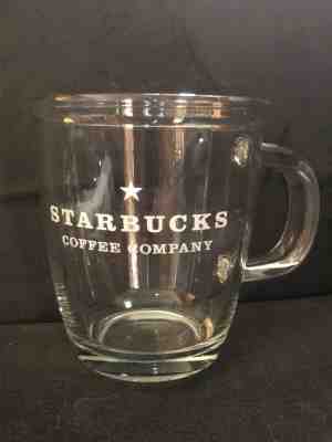 STARBUCKS Clear Etched Glass Coffee / Tea  Mug 16 oz. NEW! - Sold on eBay Nov, 8th 2019 for $15.00