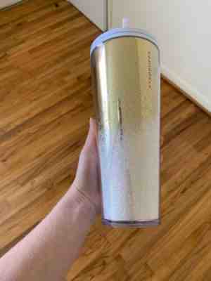 Starbucks Holiday 2019 Mirror Glitter Gold Cold Cup 24oz Tumbler - Sold on eBay Nov, 8th 2019 for $45.00