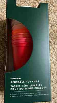 Starbucks 2019 Holiday Christmas Reusable Hot Cups 6 Pack NIB V.H.T.F. RARE!! - Sold on eBay Nov, 8th 2019 for $18.51