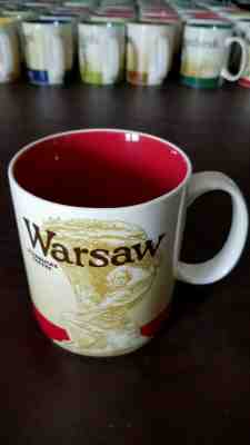 rare mugs Starbucks 2010 WARSAW Global City Icon Collector Series 16 oz with SKU - Sold on eBay Nov, 8th 2019 for $29.95